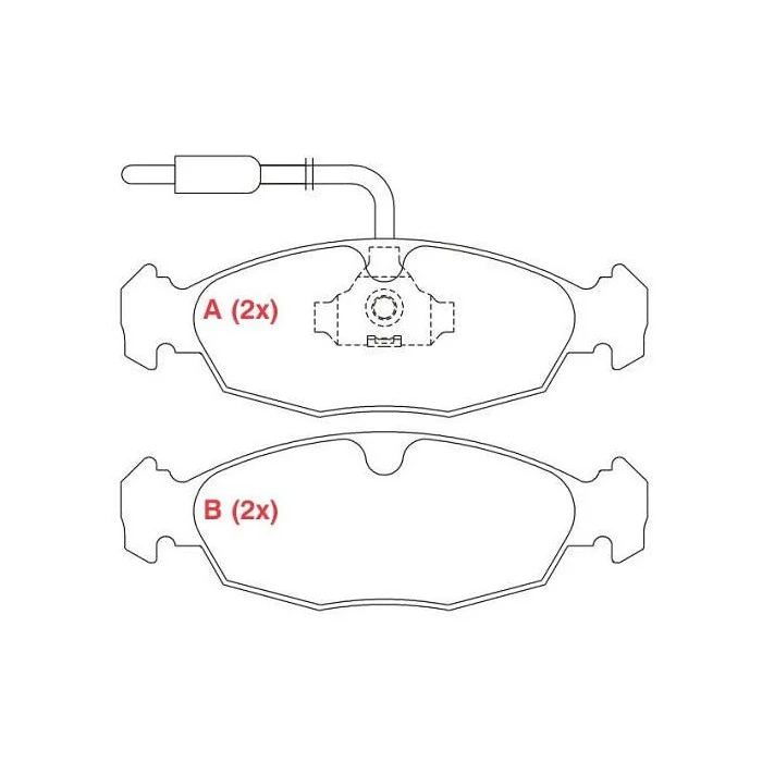 Pastilha de Freio Dianteira - WILLTEC PW364A