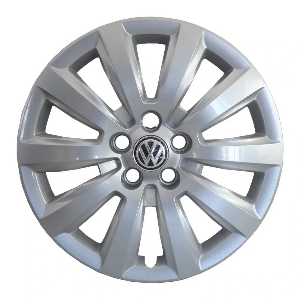 Calota Aro 15 Pol. Prata Fixação por Parafuso - VOLKSWAGEN 5Z0601147QBJW