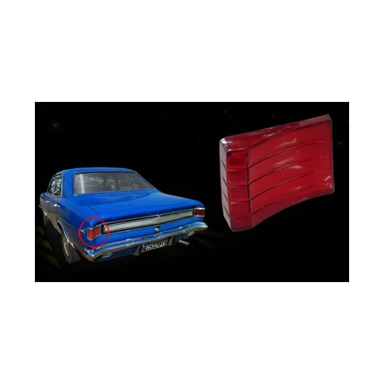 Lente da Lanterna Traseira CHEVROLET - GM OPALA Lado Direito Rubi - ACRILUX 193222