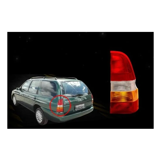 Lanterna Traseira FORD ESCORT/ESCORT SW Lado Direito Tricolor - ACRILUX 228721