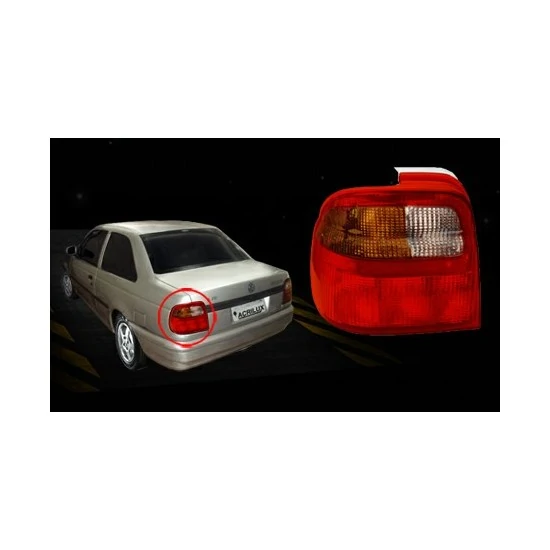Lanterna Traseira VOLKSWAGEN LOGUS Lado Esquerdo Fumê - ACRILUX 119919
