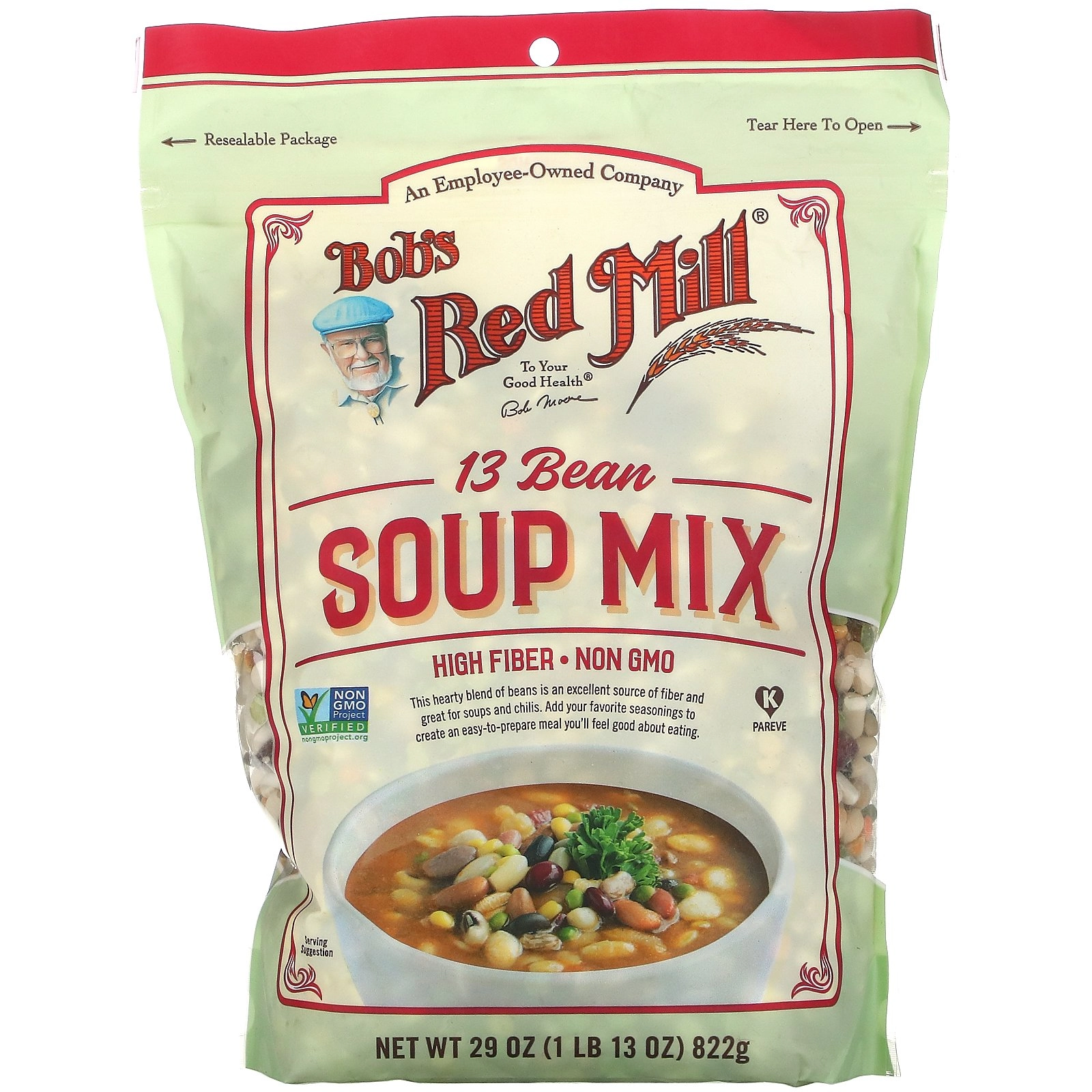 Mix De Feijoes P/sopa Bobs Red Mills 822g