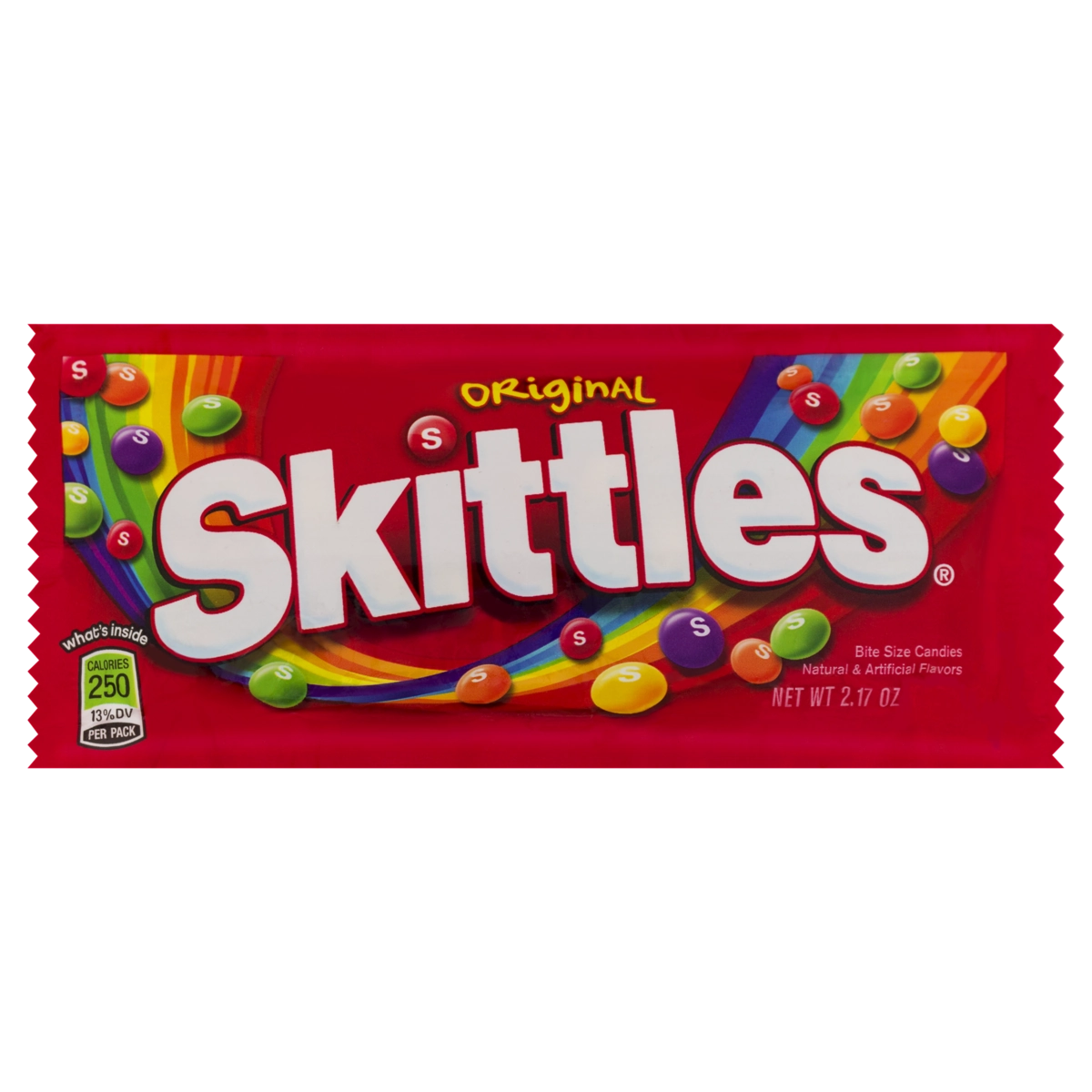 Bala Original Skittles Pacote 61,5g