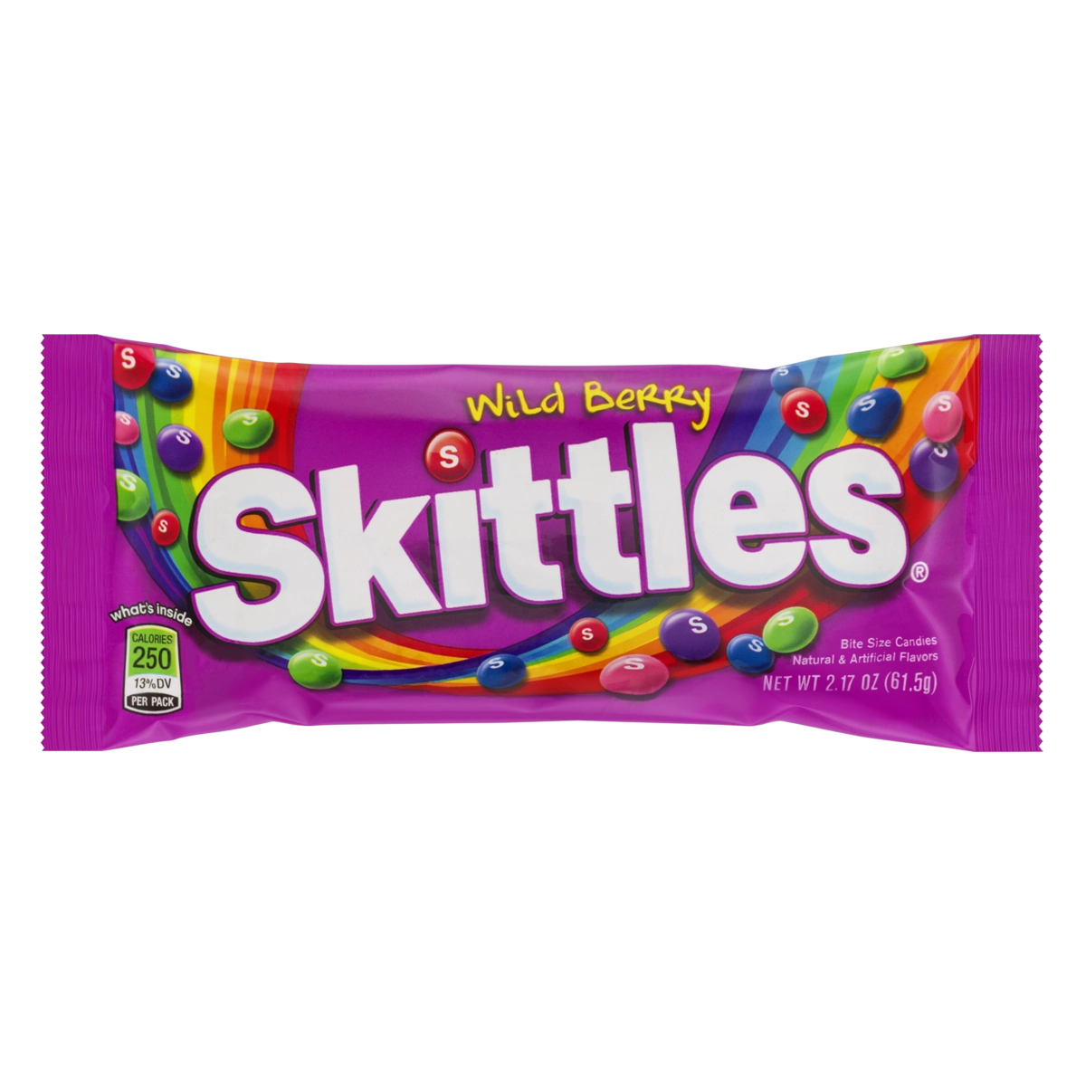 Bala Frutas Silvestres Skittles Pacote 61,5g