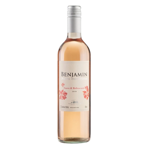 Vinho Argentino Rosé Suave Benjamin Nieto Senetiner Syrah Merlot Garrafa 750ml