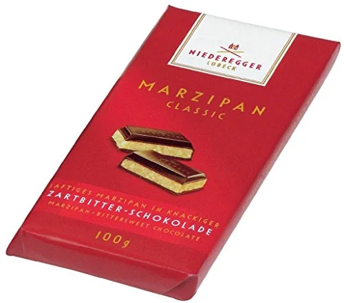 Niederegger Bittersweet Dark Chocolate Marzipan Bar 100g