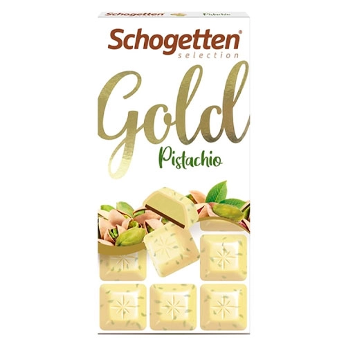 Choc Schogetten Gold Pistachio 100g