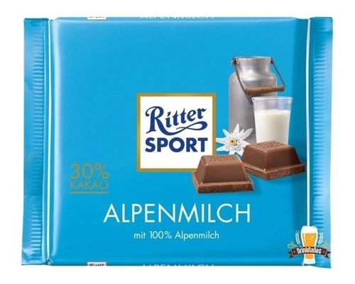 Choc Ao Leite Ritter Sport 100g