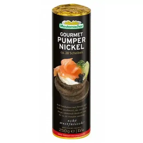 3 Pães De Centeio Integral Party Pumpernickel Gourmet 250g