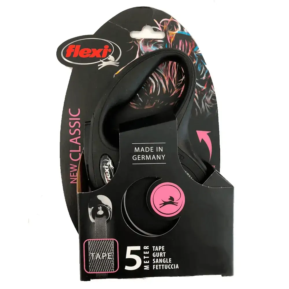 Guia New Classic Pq 5m Preta Flexi