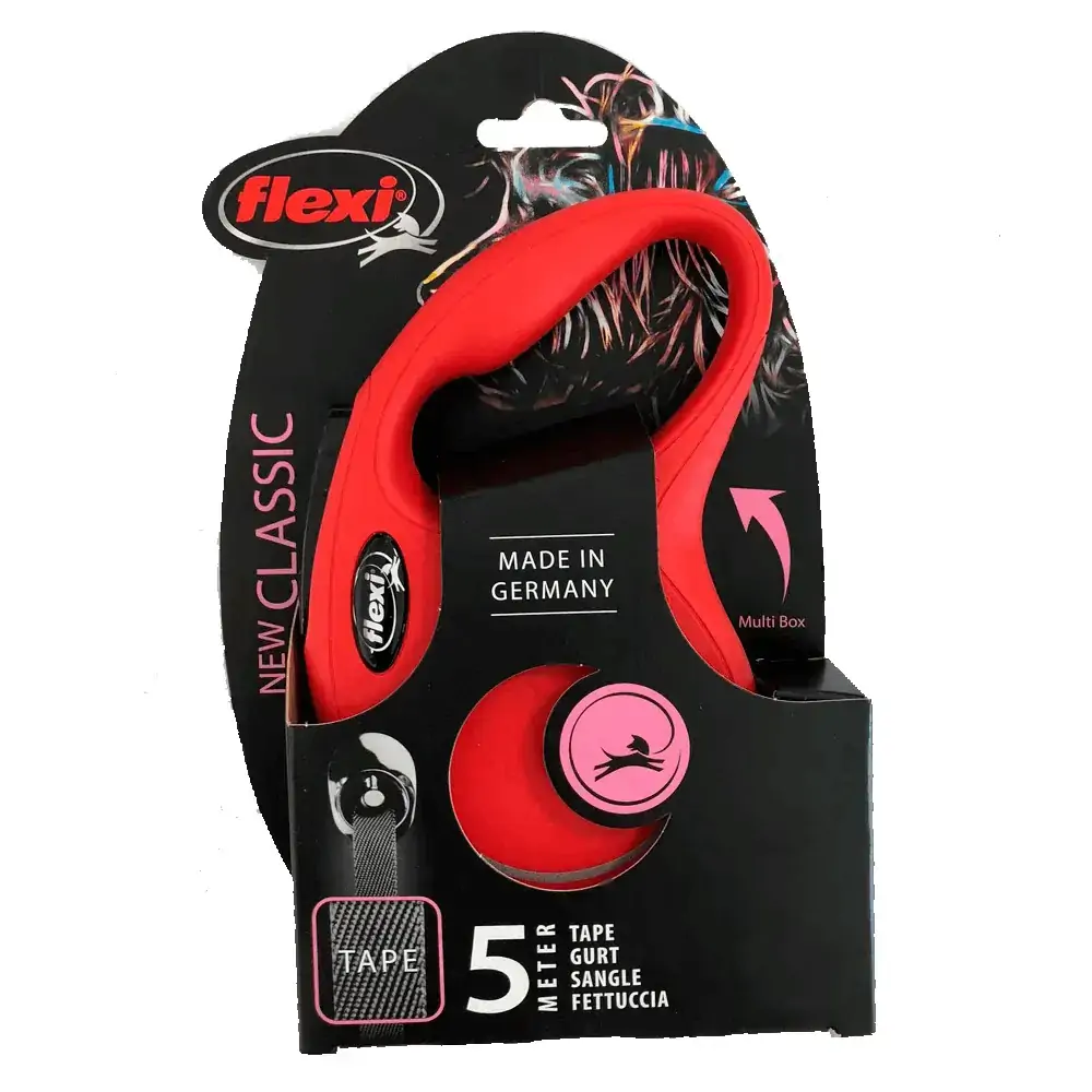 Flexi Guia New Classic Fita G 5m Vermelha