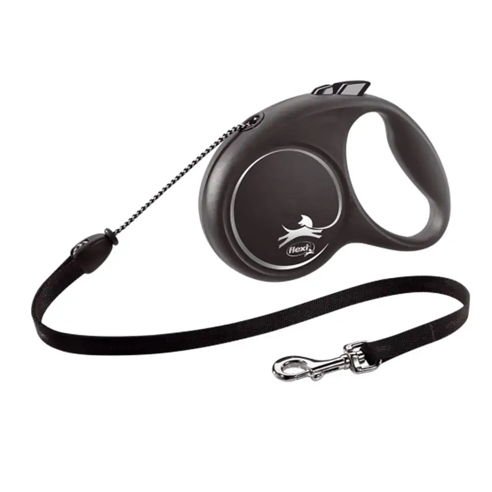 Guia Flexi Black Design Fita G 5m Preta