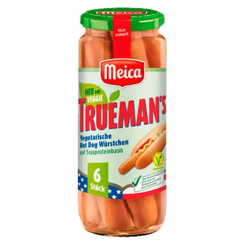 Salsicha Vegetariana Truemans Meica 300g