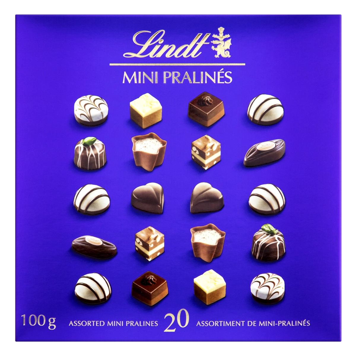 Mini Bombom Pralinés Sortido Lindt Caixa 100g
