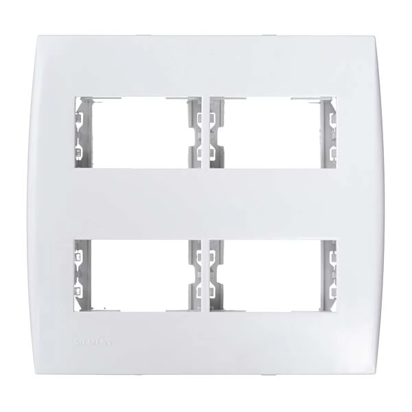 Placa com Suporte 4x4 4Módulos Branco Ilus Siemens