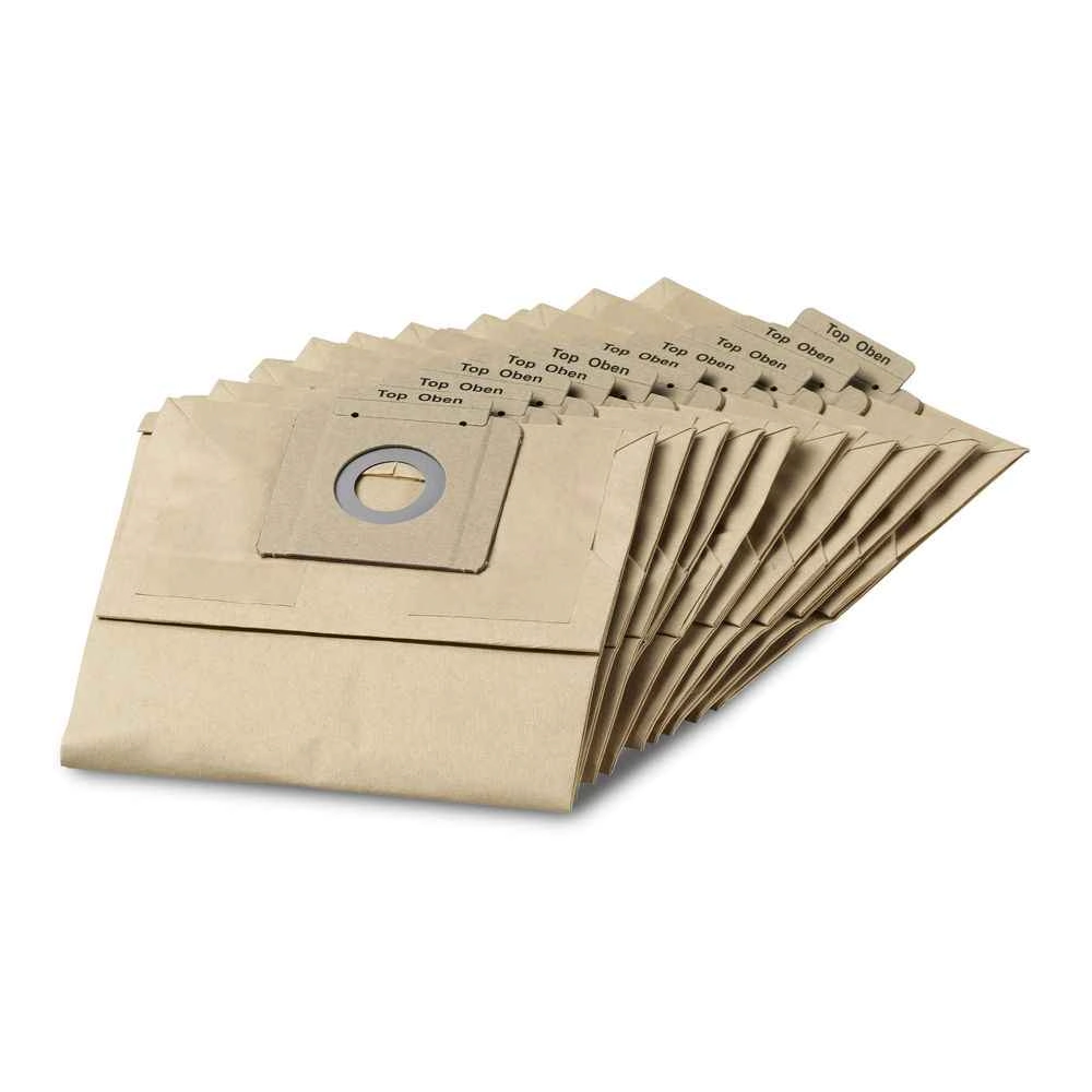 Kit De Filtros De Papel Para Aspirador T12/1 (10 Unidades)