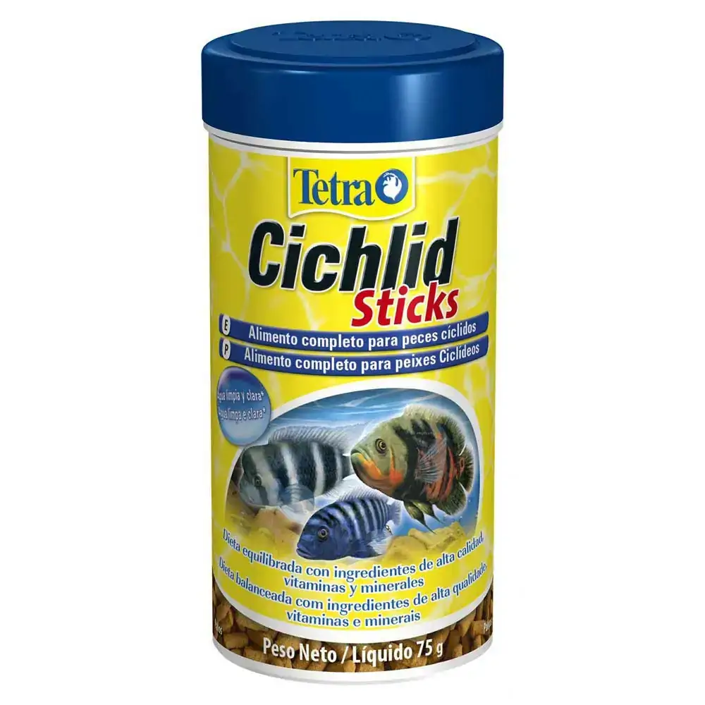 Ração Cichlid Sticks Tetra 75g