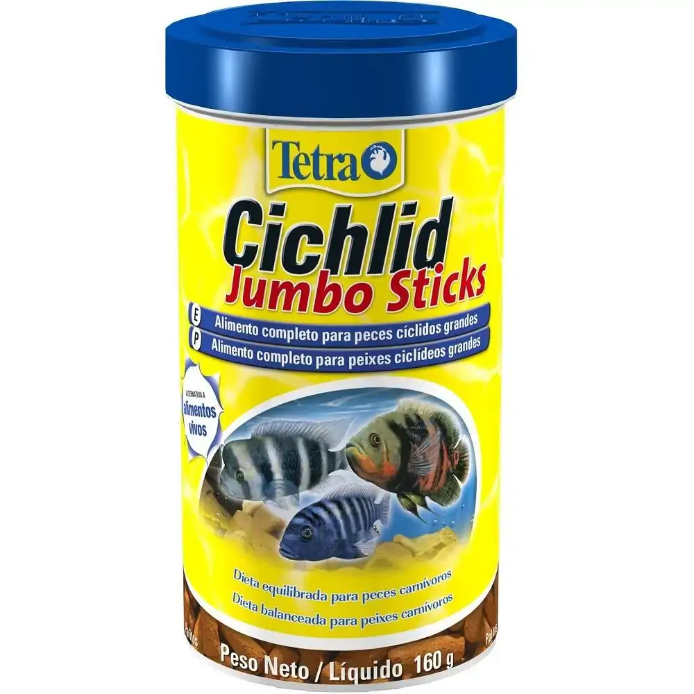 Alimento Para Peixe Tetra Peixe Cichlids Jumbo Sticks