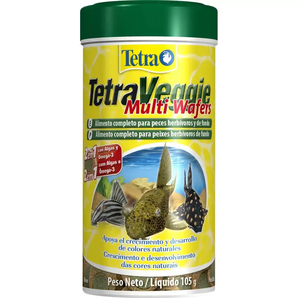 Alimento Para Peixe Tetra Peixe Tetra Veggie Multi Wafers