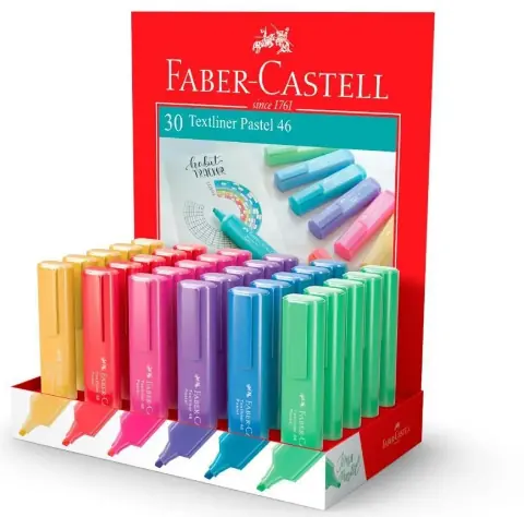 Marca Texto Faber Textliner 46 Pastel Rosa