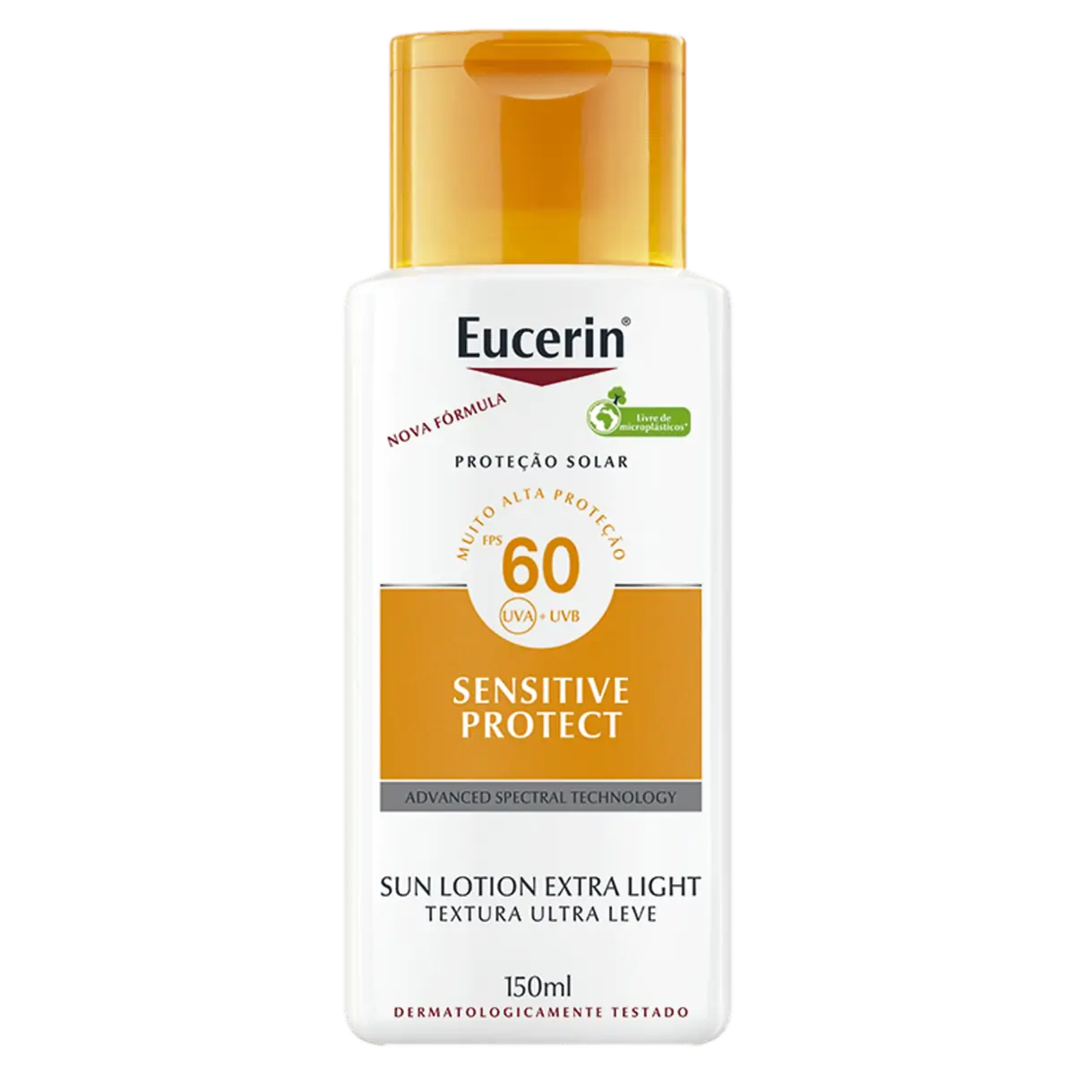 Protetor Solar Fps 60 Eucerin Sensitive Protect Frasco 150ml