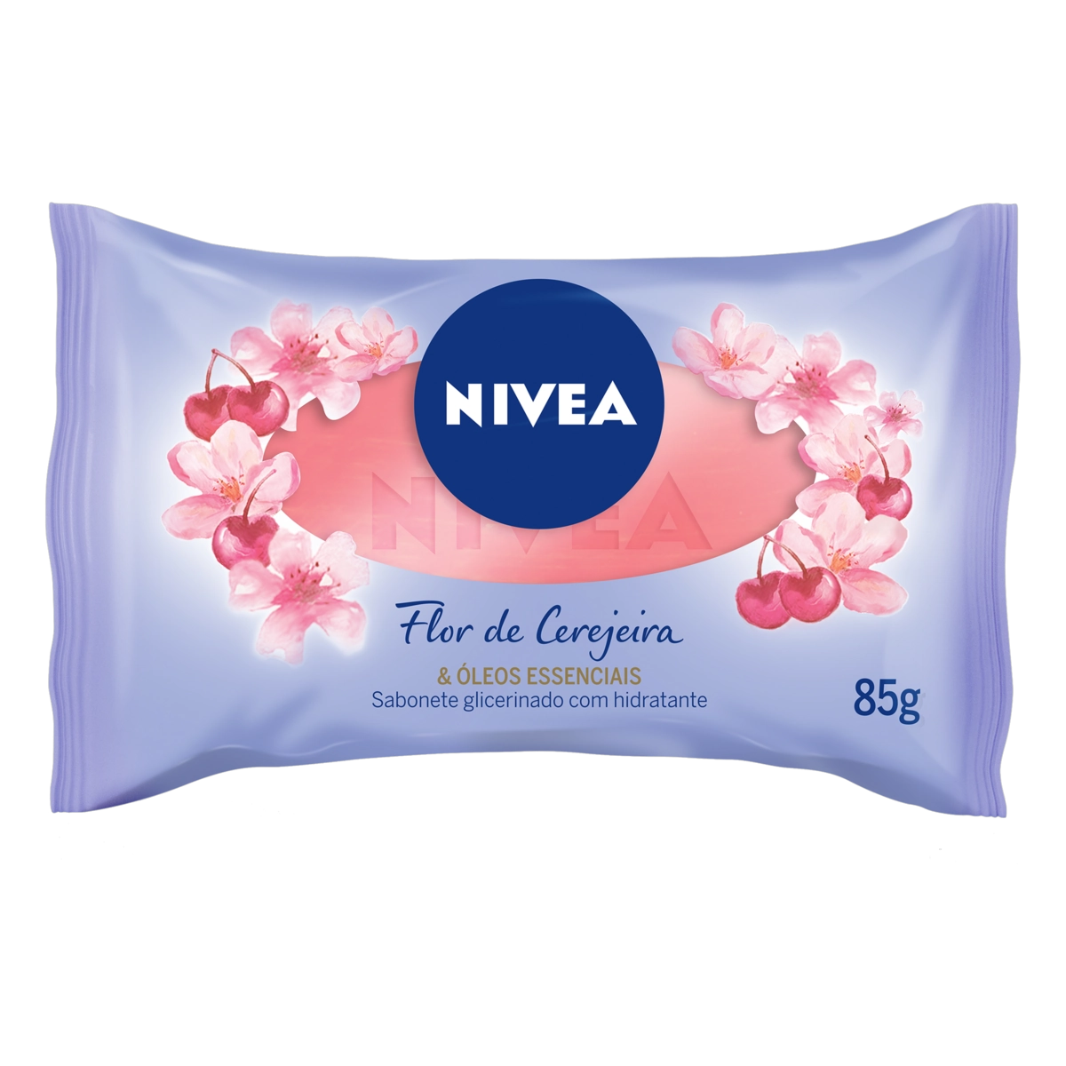Sabonete Barra Hidratante Flor De Cerejeira óleos Essenciais Nivea Flow Pack 85g