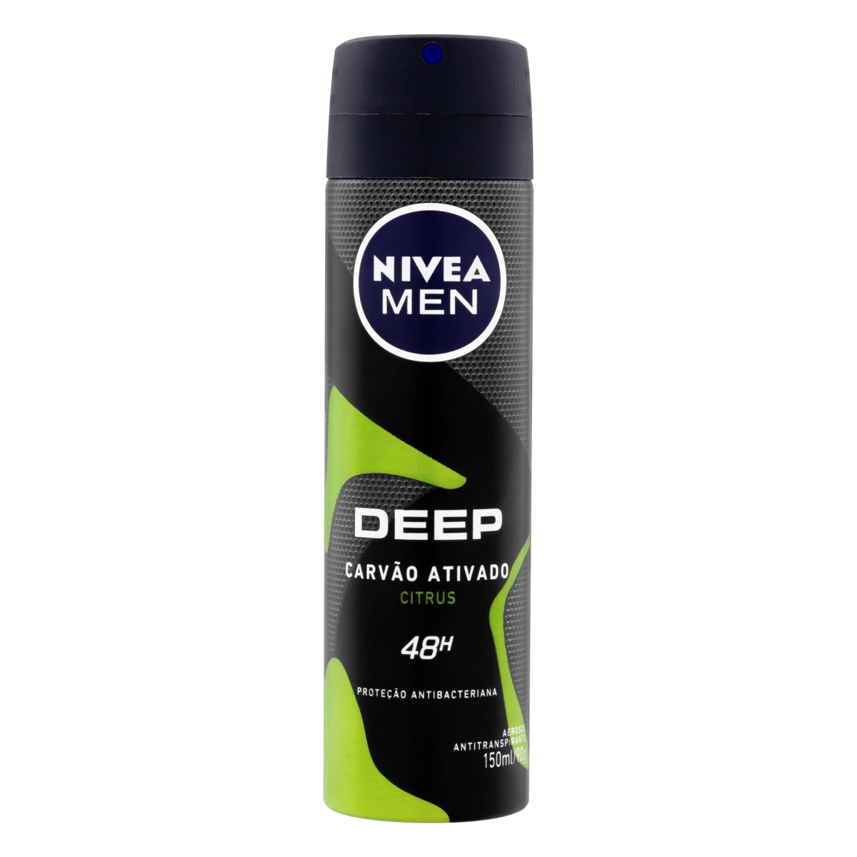 Antitranspirante Aerossol Carvão Ativado Citrus Nivea Men Deep 150ml