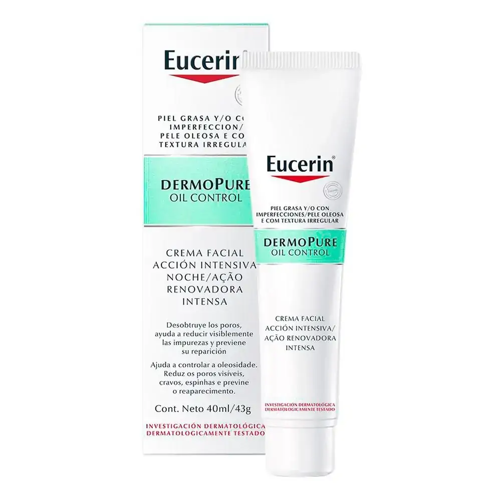 Creme Facial Eucerin Dermopure Oil Control Ação Renovadora Intensa 40ml