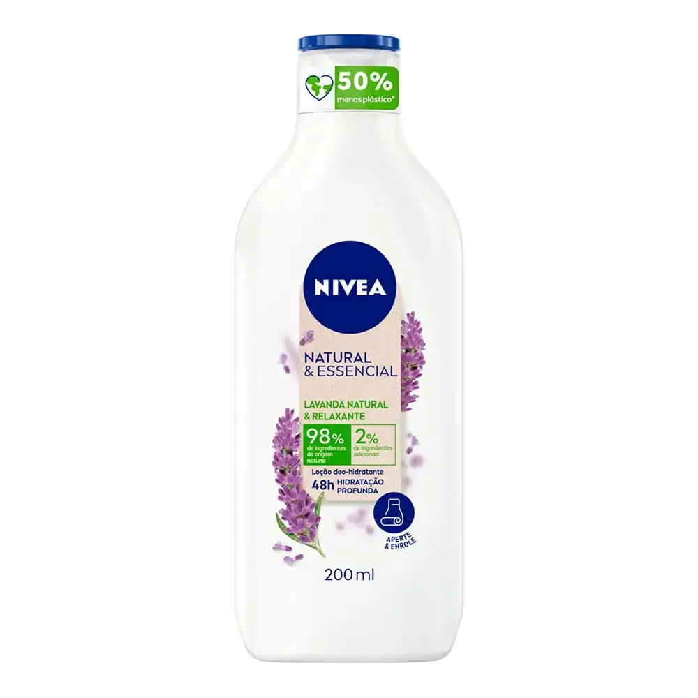 Loção Hidratante Nívea Natural & Essencial Lavanda 200ml