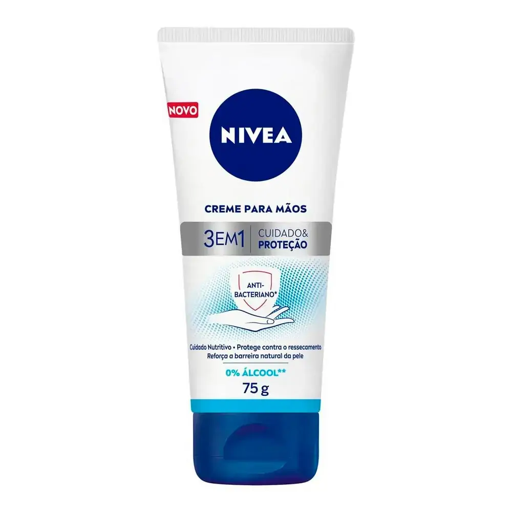 Creme para Mãos Nívea 3 em 1 Muidado e Proteção 75g