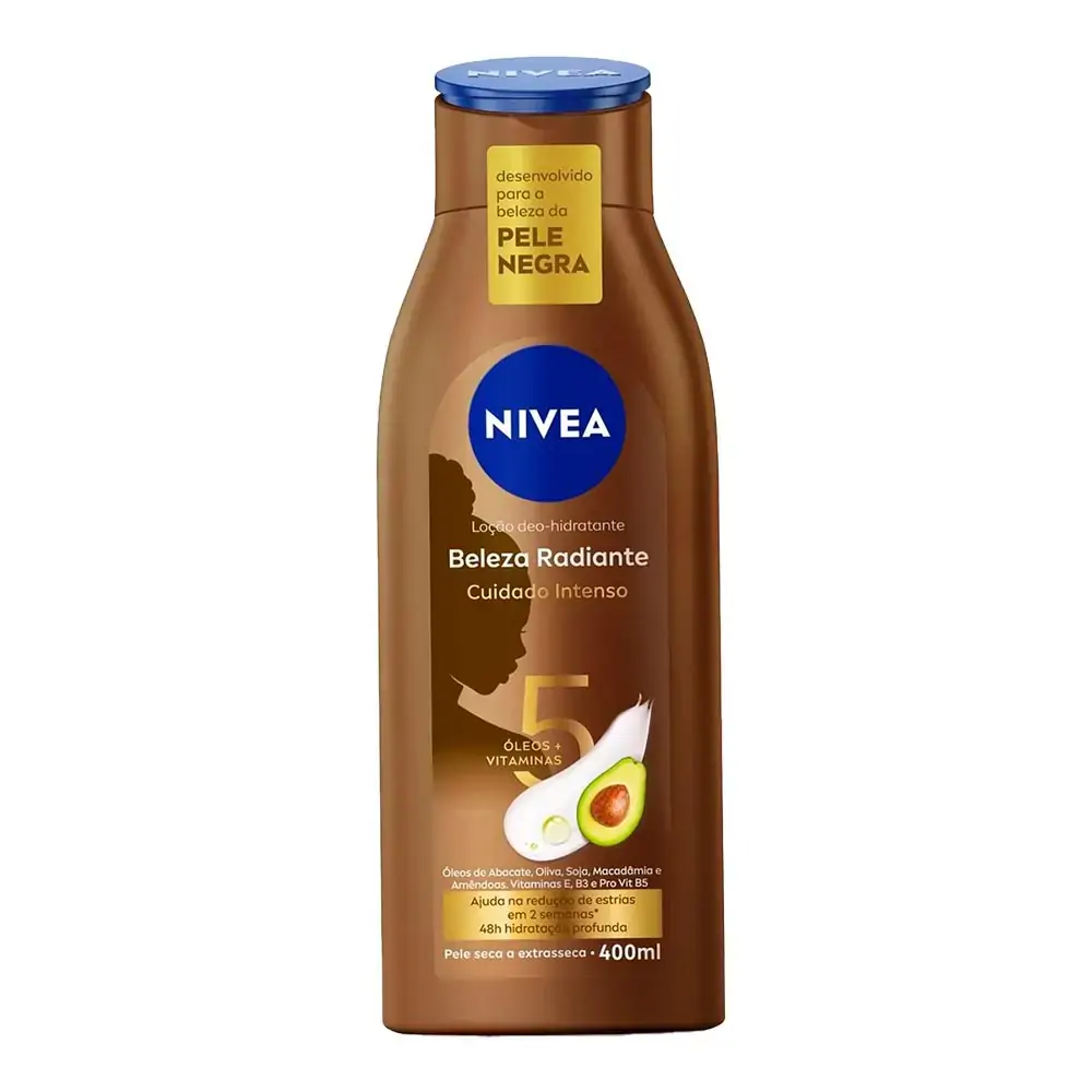 Loção Corporal Deo Hidratante Nivea Beleza Radiante Frasco 400ml