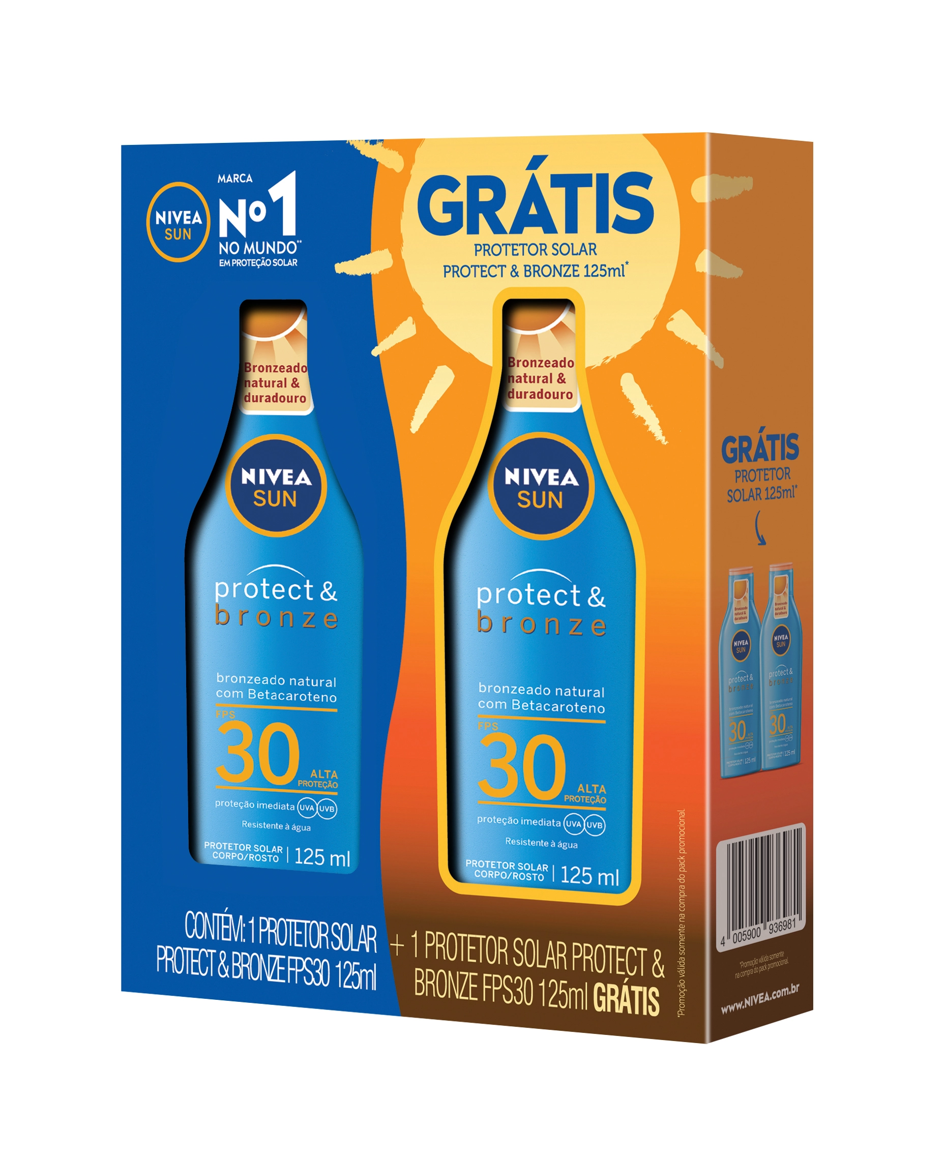 Kit Prot.solar Nivea Sun Fps30 125ml Gts Fps30 125ml00ml