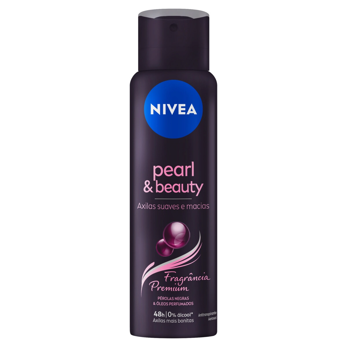 Antitranspirante Aerossol Pérolas Negras óleos Perfumados Premium Nivea Pearl Beauty 150ml Spray