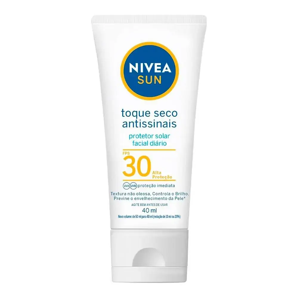 Protetor Solar Facial Nivea Toque Seco Antissinais FPS30 40ml