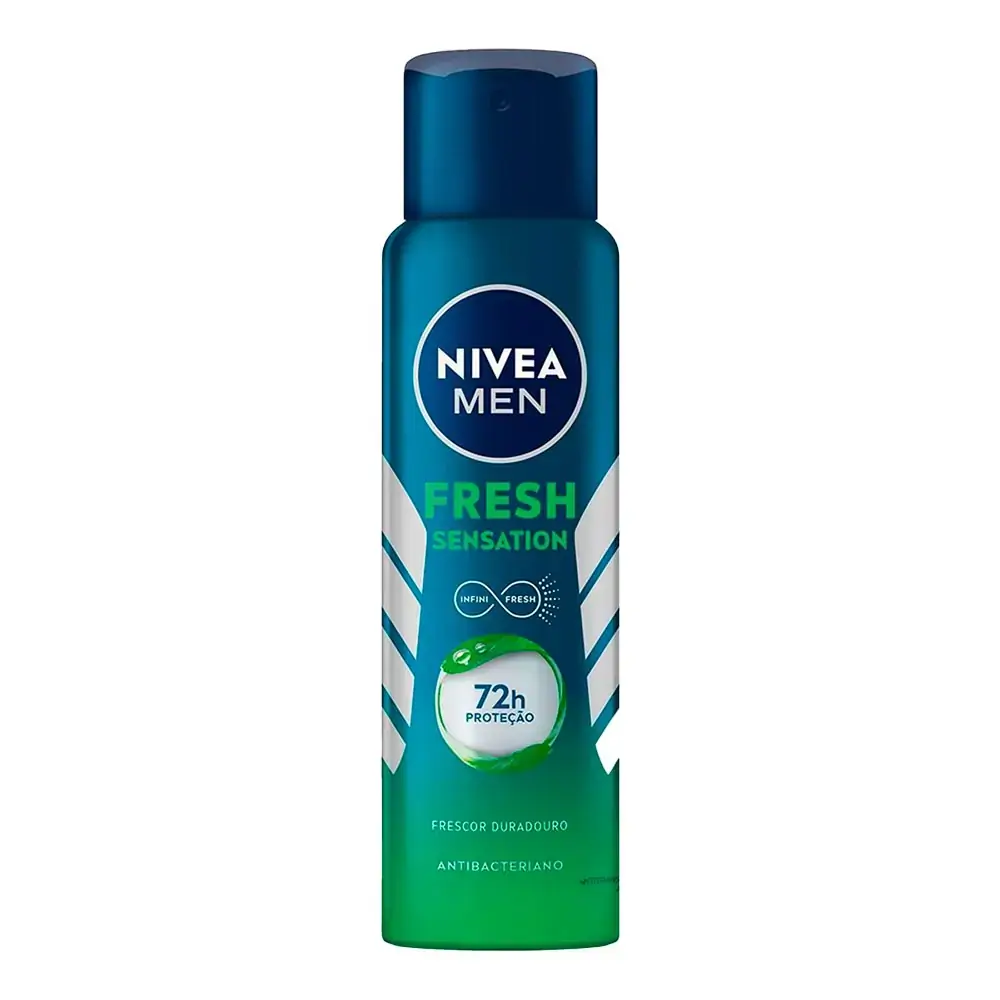 Desodorante Nivea Men Aerossol Antibacteriano Fresh Sensation 150ml