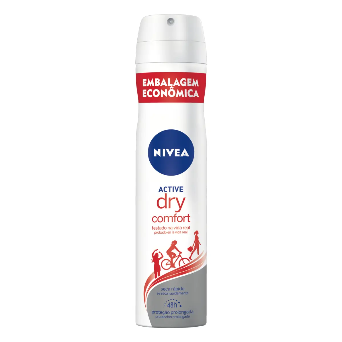 Desodorante Aerossol Dry Comfort Nivea Active 200ml Spray Embalagem Econômica