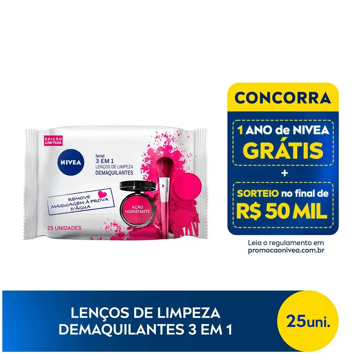Visage Lenço De Limpeza Hidratante Nivea
