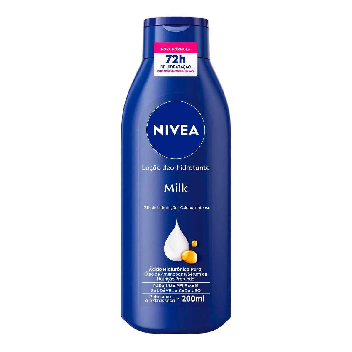 Loção Hidratante NIVEA Milk Pele Seca a Extrasseca 200ml