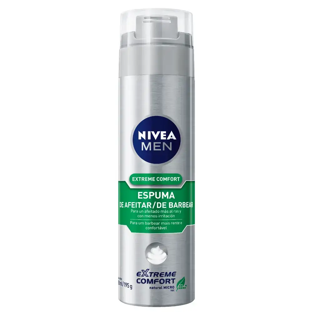 Espuma De Barbear Em Tubo Nivea 200ml Extra Comfort Unit