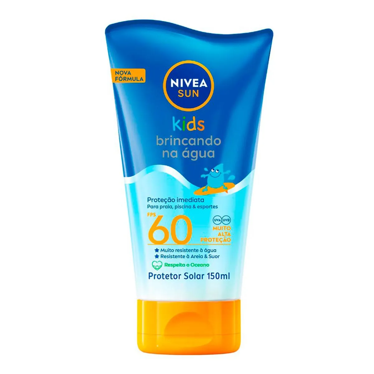 Protetor Solar Kids Brincando na Água FPS 60 NIVEA SUN 150ml