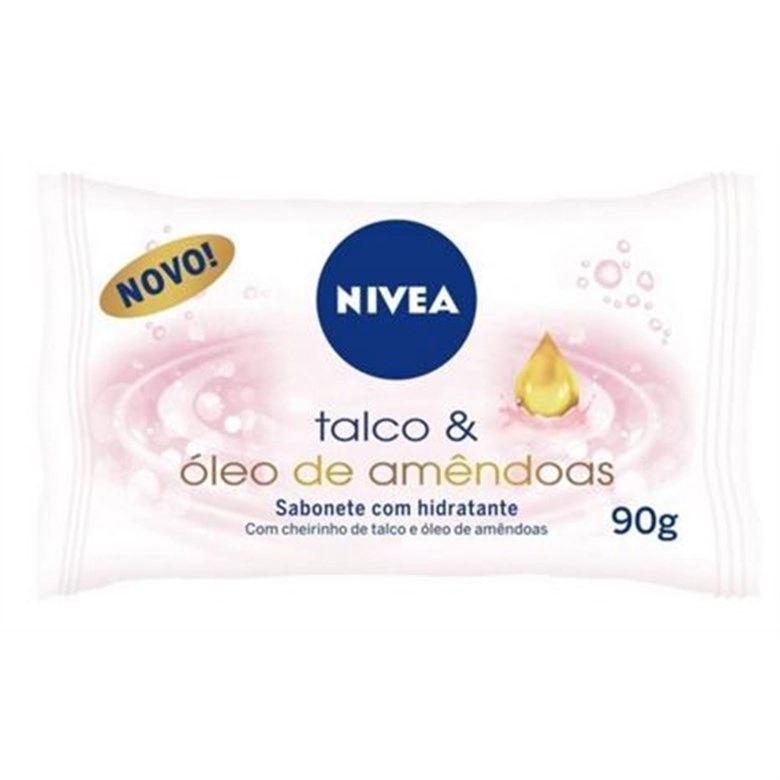 Sabonete Em Barra Uso Diário Nivea 90g Talco E Oleo De Amendoas Unit