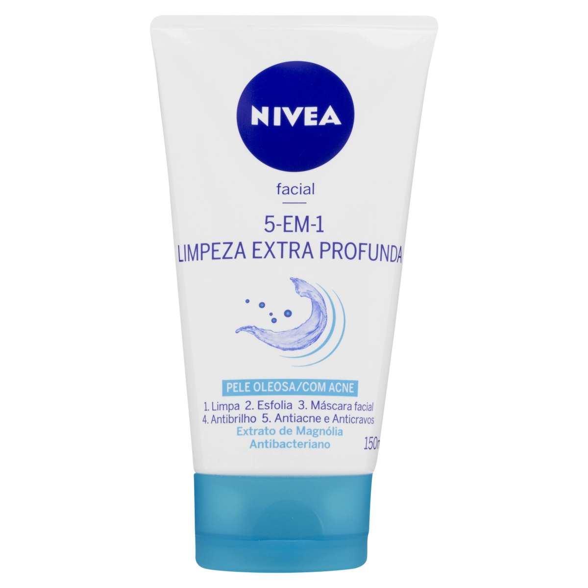 Limpeza Extra Profunda 5 Em 1 Facial Nivea Bisnaga 150ml