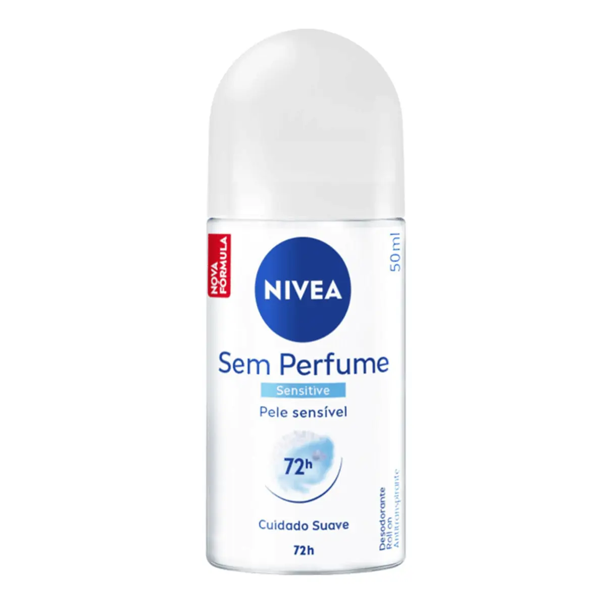 Desodorante Antitranspirante Roll-On NIVEA Sem Perfume 50ml