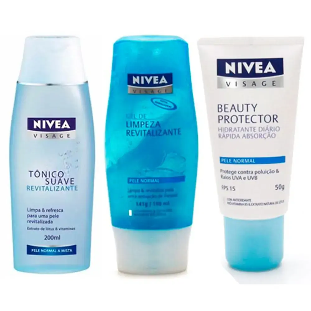 Nivea Visage Kit 3 Passos Oleosa Grt Hidr Nec