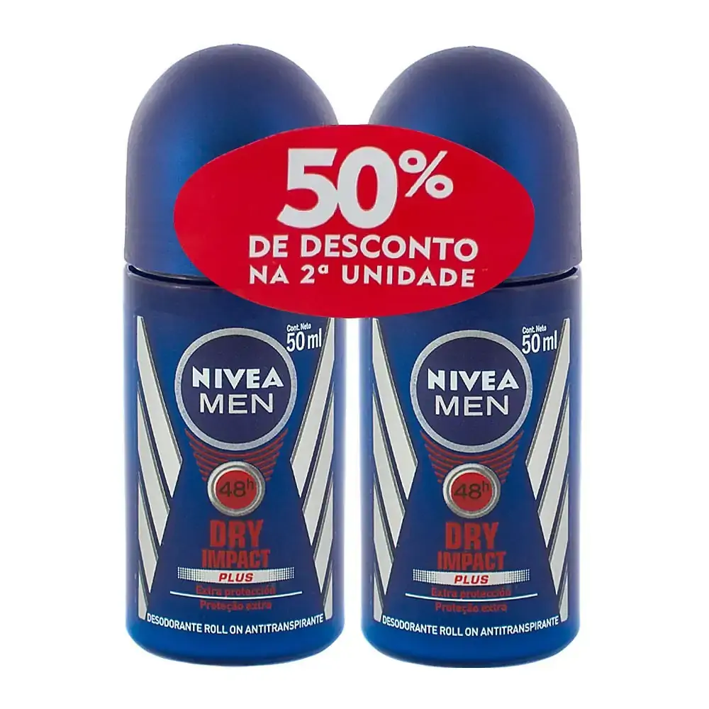 Desodorante Nivea Roll On Dry Impact C/2 40 Desodorantec No 2?