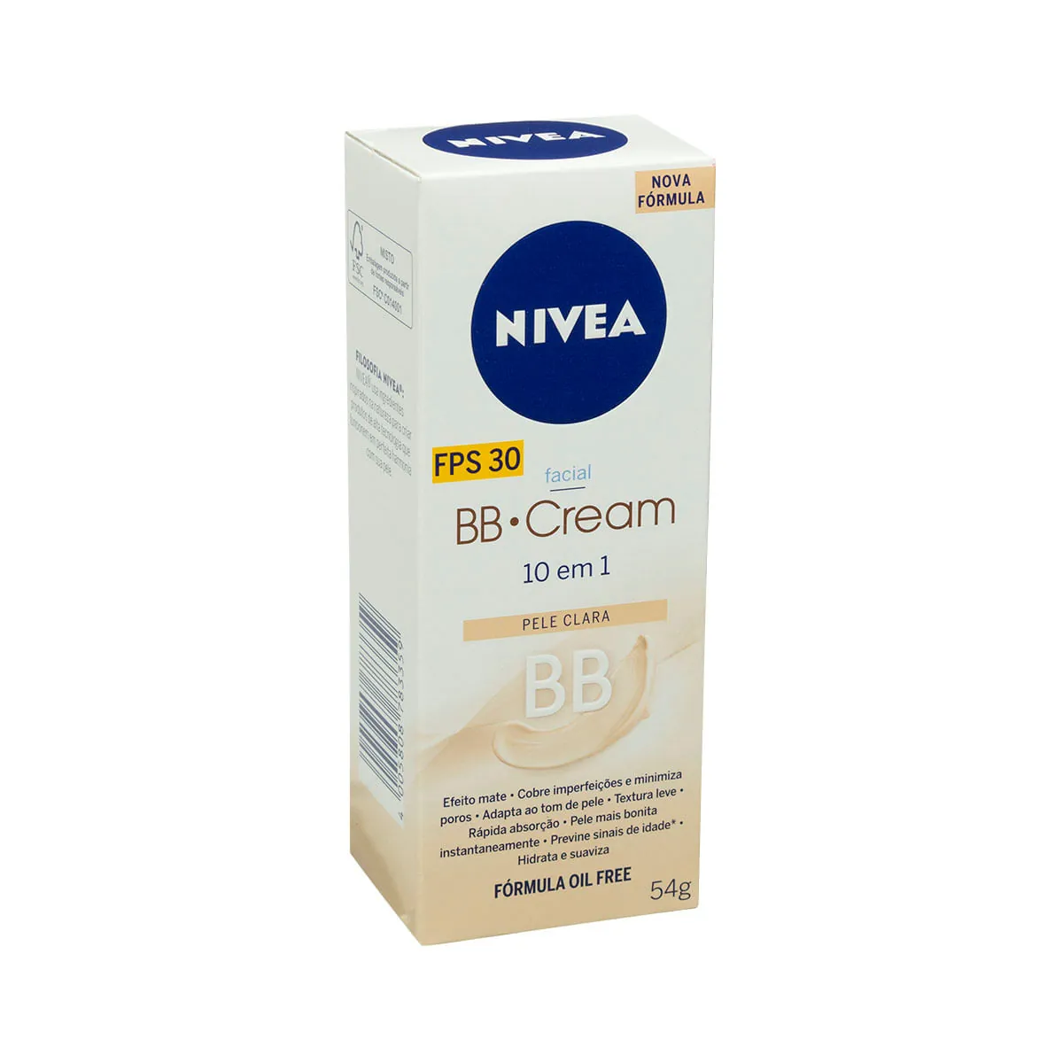 Bb Cream Facial Fps 30 Pele Clara Nivea Caixa 54g