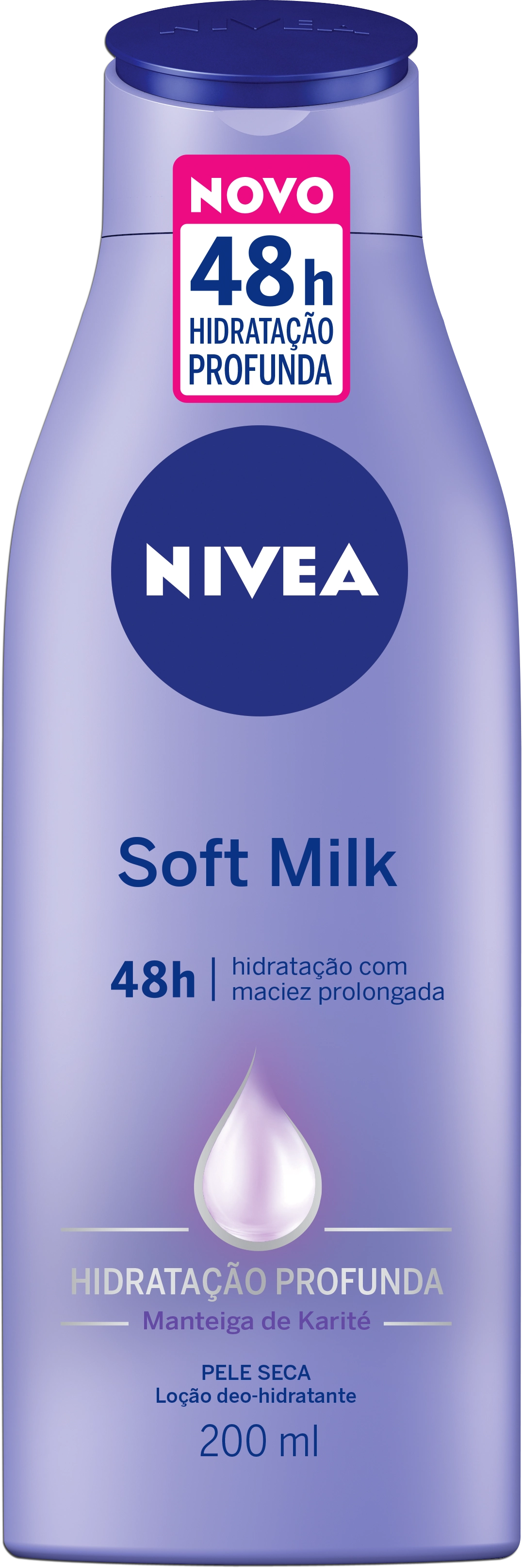Loção Hidratante Nivea Milk Pele Extra Seca 200ml