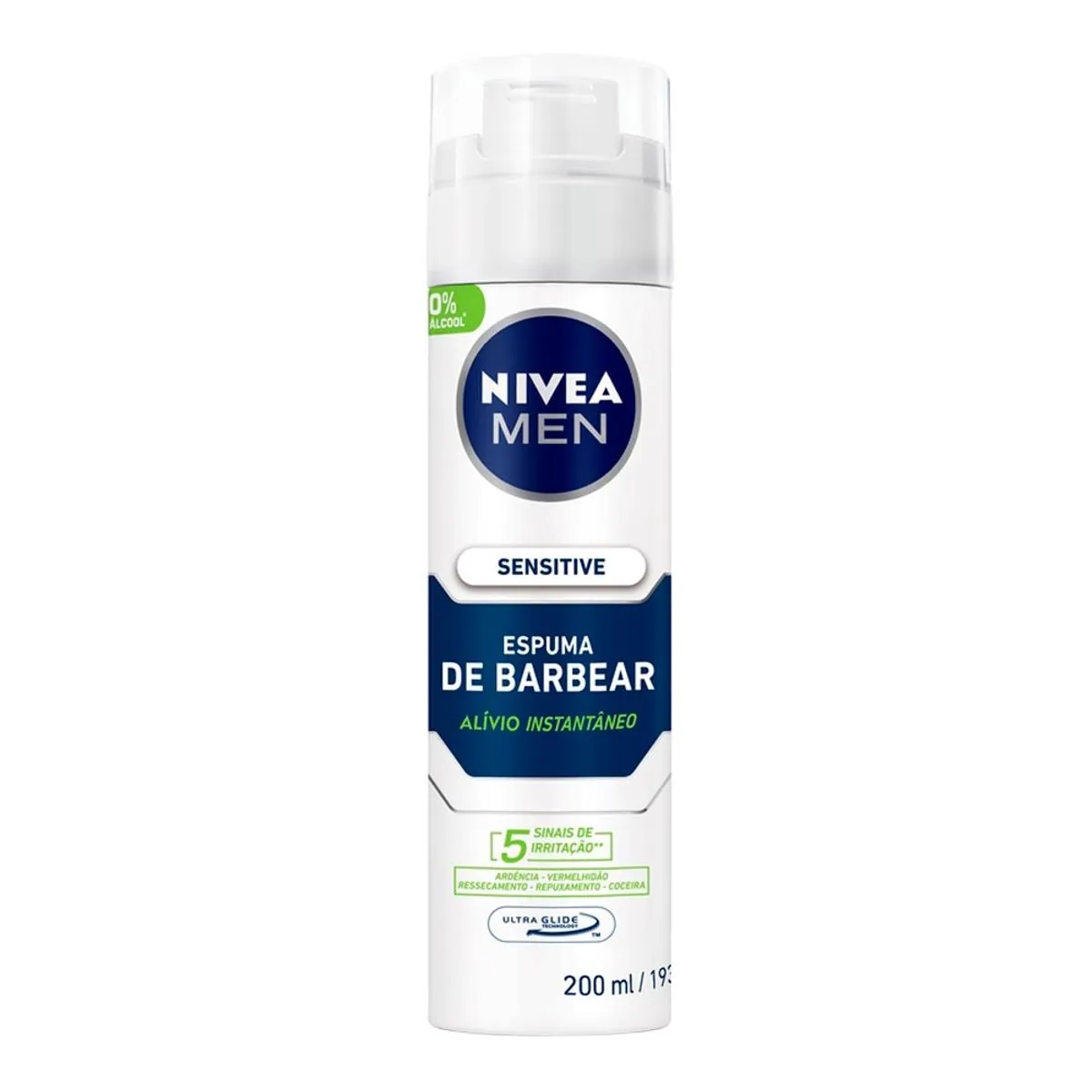 Espuma de Barbear Sensitive NIVEA MEN 200ml