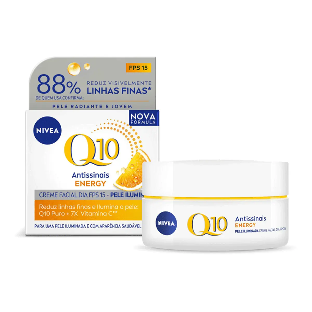 Creme Antirrugas Dia Fps 15 Nivea Q10 Plus C Caixa 51g