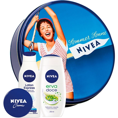 Kit Lata Vintage Nivea Hidratação Refrescante